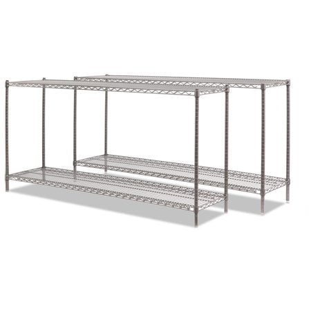 Alera ALESW207218BA BA Plus 72 in. x 18 in. x 72 in. 4 Shelves Wire Shelving Kit - Black Anthracite Plus