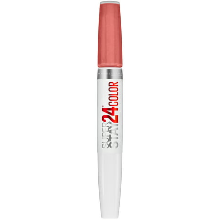 Maybelline Super Stay 24 2-Step Liquid Lipstick Makeup, Committed Coral, 1 kitCommitted Coral,