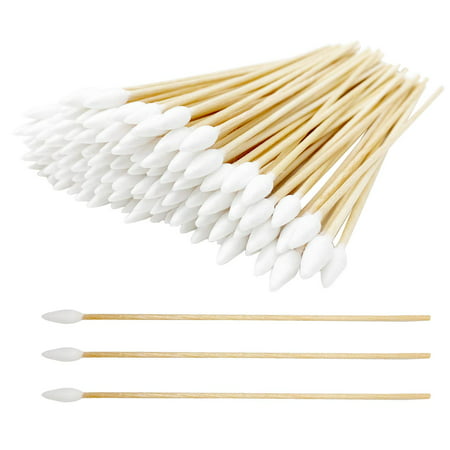 700pcs Precision Cotton Swabs with 6'' Long Sticks for Gun Cleaning or Pets, Makeup Q tips