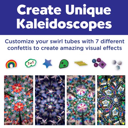 Creativity for Kids Magic Swirl Kaleidoscope - Child Craft Kit for Boys and Girls (10 Pieces)