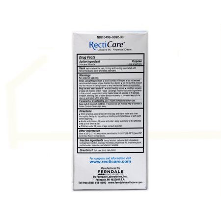 RectiCare Anorectal Cream 1 oz (30g)