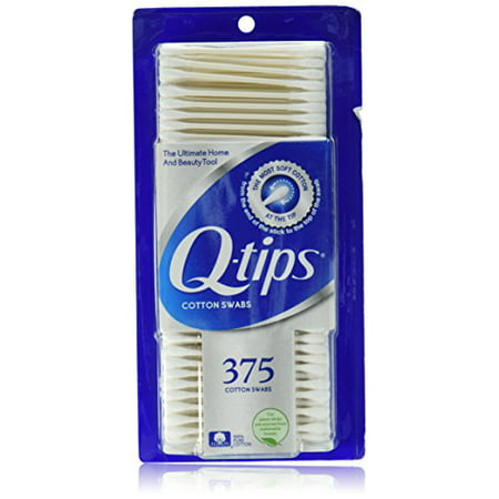 Q-tips Cotton Swabs, 375 ct