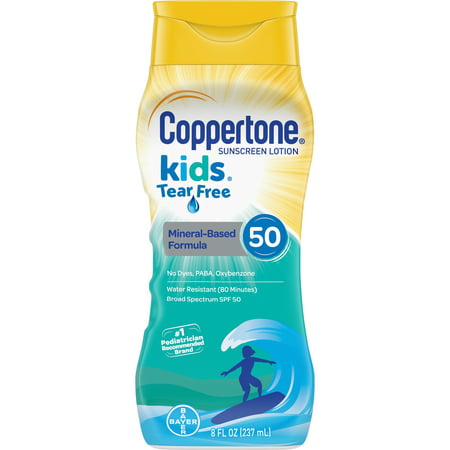 Coppertone Kids Sunscreen SPF 50 Tear-Free Lotion, 8 fl oz