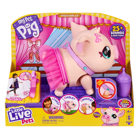 Little Live Pets Electronic Pet Pig (Pink)