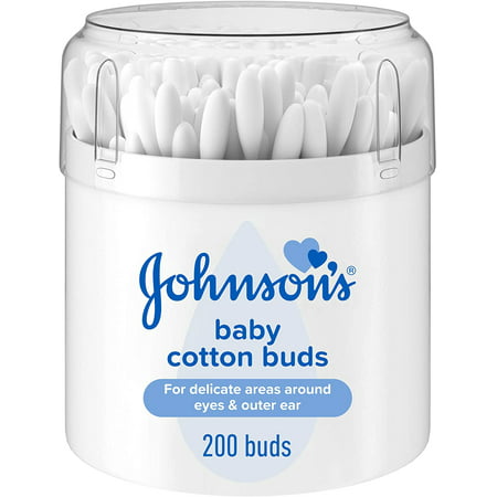 (2 Pack) Johnsons Baby Cotton Buds - 1 X 200 Drum