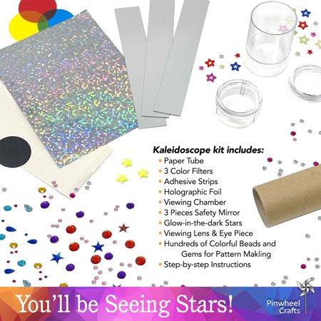 Pinwheel Crafts Kaleidoscope Kit for Kids - Arts, Crafts & Science Educational Kit, Great Gift for Boys & Girls Age 5+