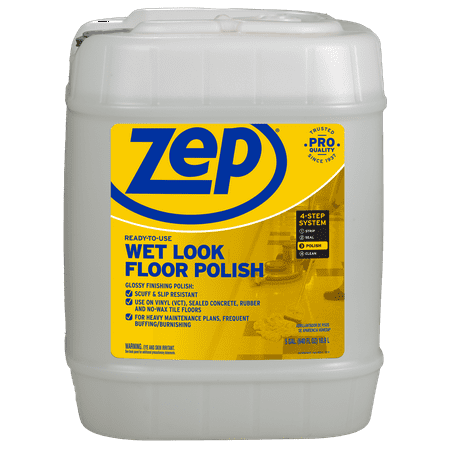 ZEP ZUWLFF5G 5 Gallon Commercial Wet Look Floor Finish