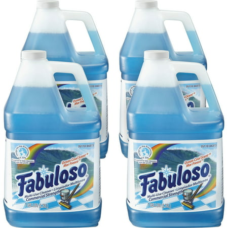 Fabuloso, CPC05252, Ocean Multi-use Cleaner, 4 / Carton, Blue