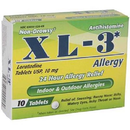 Product Of Xl-3* Allergy, 24 Hour Non Drowsy Allergy Relief , Count 1 - Medicine Cold/Sinus/Allergy / Grab Varieties & Flavors