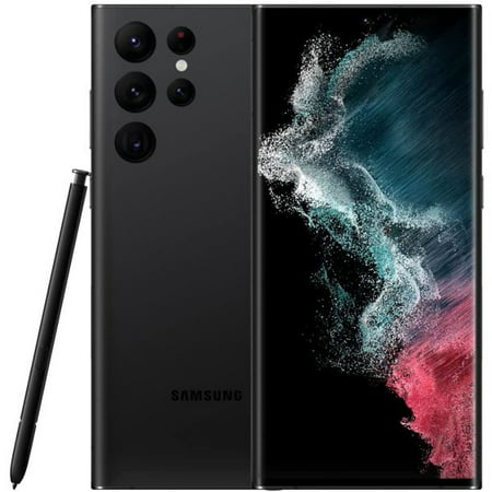 Samsung Galaxy S22 Ultra 5G 128GB Factory Unlocked (Phantom Black) Cellphone - Like New, Phantom Black