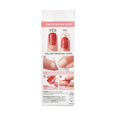 KISS imPRESS Petite Press-On Nails, Timeless Day, 30 Count