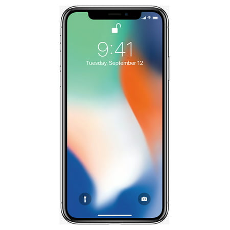 Apple iPhone X 256GB Unlocked GSM Phone w/ Dual 12MP Camera - Silver, Silver