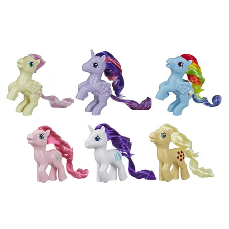 My Little Pony Retro Rainbow Mane 6, 80S-Inspired Collectable Figures