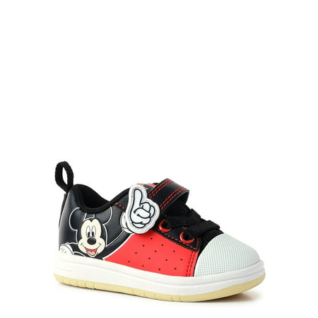 Disney's Mickey Mouse Baby Boys Court Sneakers, Sizes 2-6Black,
