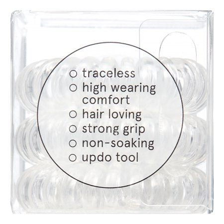 Invisibobble The Traceless Hair Ring Original, Crystal Clear, 3pkClear,