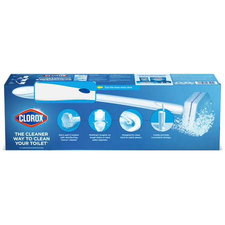 Clorox Disposable Toilet Cleaning System - 2 ToiletWands, 2 Storage Caddies and 12 Refill Heads