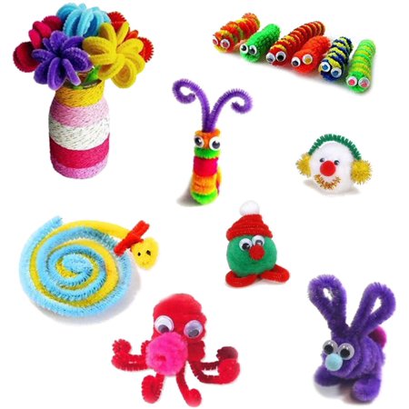 Jellydog Toy Pipe Cleaners - Colorful Pack of 1000, Chenille Stem, Arts & Crafts, Decorating, STEM, Multi Pack, Activities for Kids, Crafting, STEM, STEAM, DIY