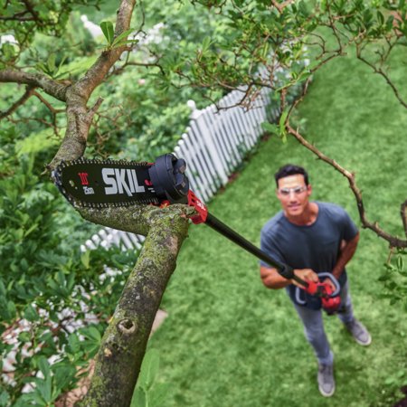 SKIL PWR CORE 40? Brushless 40V 10-inch Pole Saw, 10-Foot Reach, 2.5Ah Battery, PWR JUMP? Charger