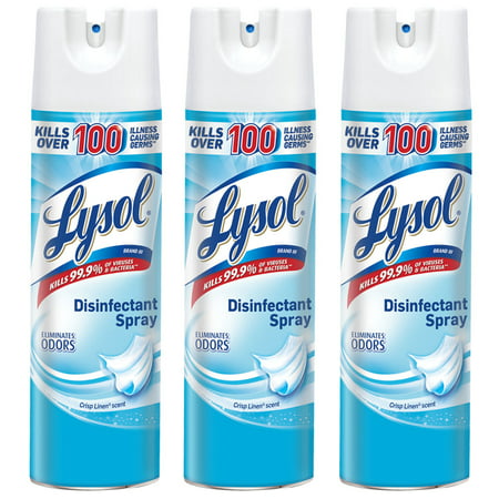 Lysol Disinfectant Spray, Crisp Linen, 19oz, 2 ct