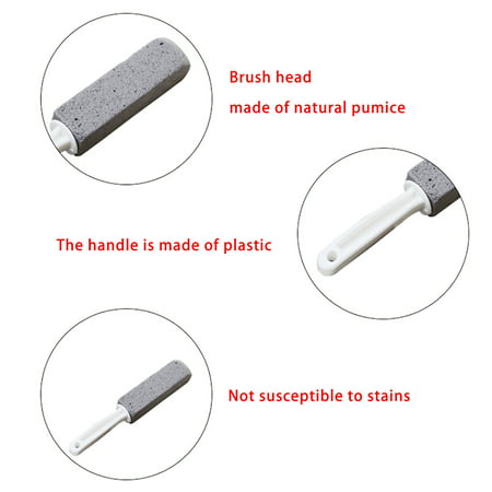 Honeeladyy Discount Pumice Cleaning Stone With Handle, Toilet Cleaner, Hard Water Ring Remover For Bathroom, Pool, Kitchen, Home Cleaning