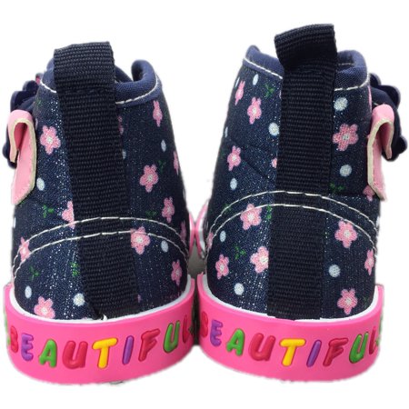 ENARI Baby Toddler Girl Shoes Size 8 Female Casual Dress High Top Sneakers