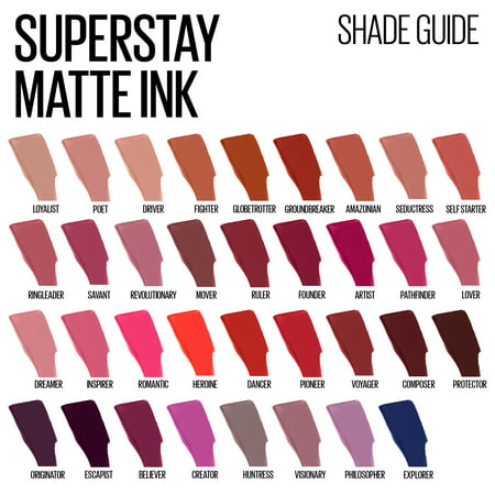 Maybelline Super Stay Matte Ink Un-nude Liquid Lipstick, Fighter, 0.17 fl. oz.04 - Fighter 75,