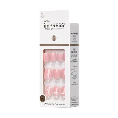 KISS imPRESS Petite Press-On Nails, Timeless Day, 30 Count