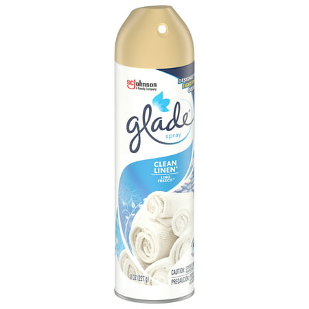 Glade Room Spray 1 CT, Clean Linen, 8 OZ. Total, Air Freshener