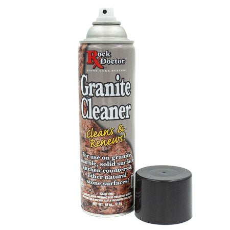Rock Doctor Granite Cleaner - Cleans& Renews Surfaces - 18 oz Surface Cleaner Spray, Granite/Marble Countertop Cleaner, Cleaning Spray for Vanity, Table Top, Kitchen Counters, Stone Surfaces 4Pack, Cleaner, 4 Pack