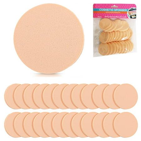 Foam Round Makeup Sponge Applicators, 24 Pcs