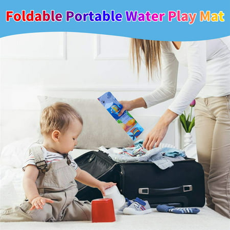 Inflatable Water Play Mat SWTROOM Tummy Time for Infants Toddlers Baby Newborn Boy Girl