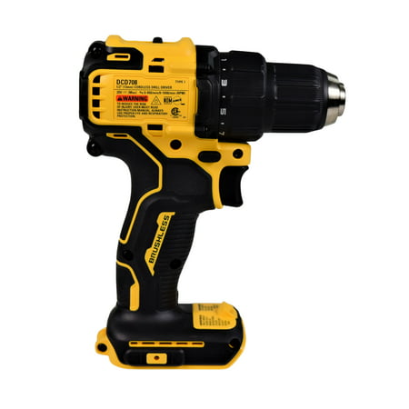 DEWALT Max 1/2" 20V Brushless Compact Atomic Drill/Driver DCD708B (Bare Tool Only, Battery & Charger Sold Separately)