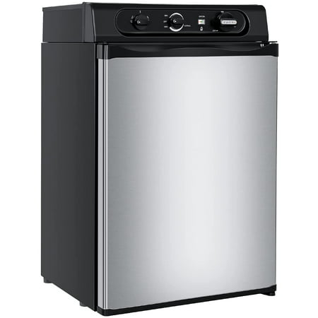 Propane Refrigerator 3 Way Camper Gas Fridge 120V 12V LPG 2.1 Cu.Ft RV Refrigerator Black