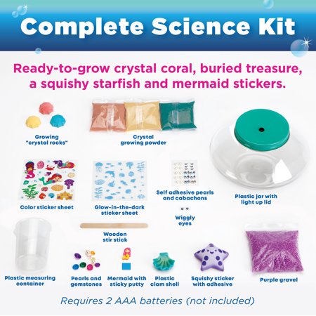 Creativity for Kids Crystal Mermaid Terrarium ? Child and Beginner Craft Kit for Boys and Girls