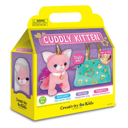Creativity for Kids Cuddly Kitten- Child Craft Kit for Boys and Girls (7 Pieces)