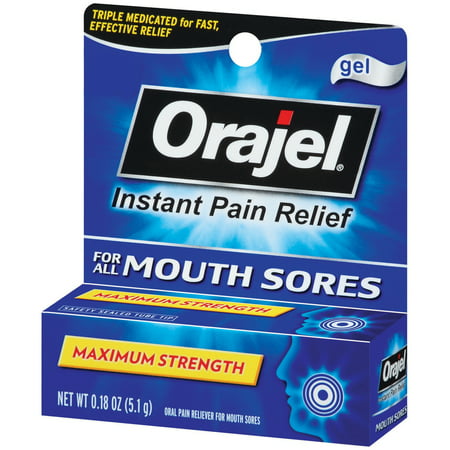 Orajel Maximum Strength Instant Pain Relief, 0.18 Oz.