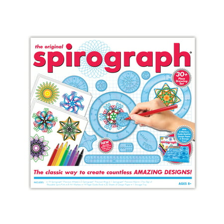Original Spirograph Craft Kit, Markers, Precision Wheels, Rings, Paper