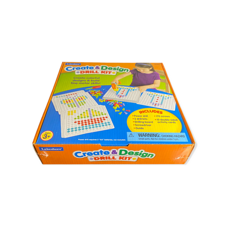 Lakeshore Create and Design Drill Kit for Boys and Girls Ages 3+