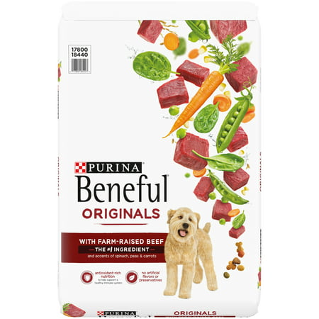 Purina Beneful Originals With Farm-Raised Beef, With Real Meat Dry Dog Food, 14 lb. Bag, 14 lbs