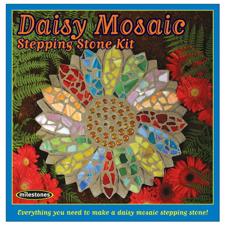 Mosaic Stepping Stone Kit-Daisy