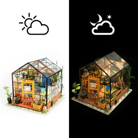 ROKR DIY Miniatures Dollhouse Craft Kits Tiny House Model Birthday Gift for 8+ Teens