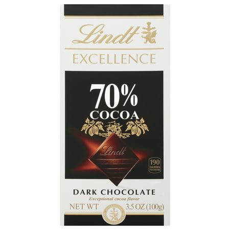 Lindt EXCELLENCE 70% Cocoa Dark Chocolate Bar, Chocolate Candy for Christmas and Holidays, 3.5 oz. Bar