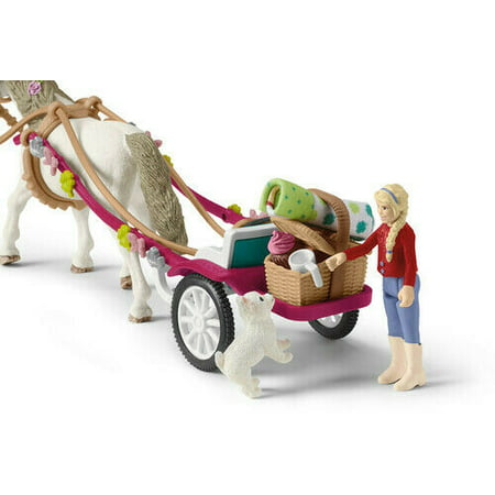 Schleich Horse Club Carriage Ride with Picnic Toy Playset