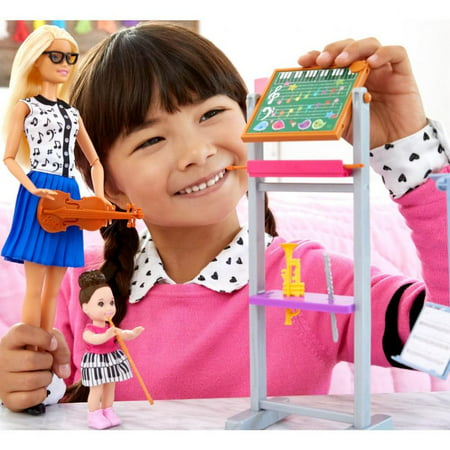 Barbie Careers Music Teacher Doll & Student Doll Playset