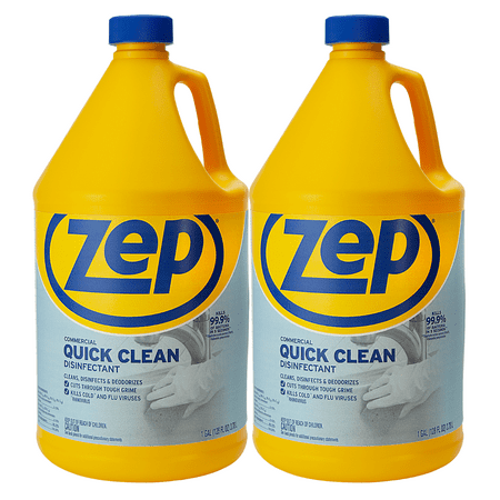 Zep Quick Clean Disinfectant 128 Ounces ECZUQCD1282 (Pack of 2), Gallon (Pack of 2)