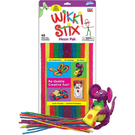 Wikki Stix Neon Pak with 48 Wikki Stix in Bright Neon Colors