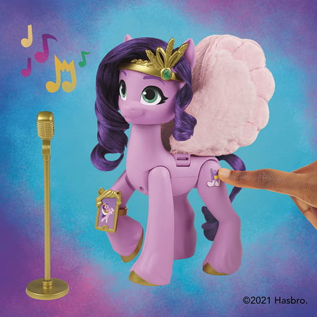 My Little Pony: A New Generation Movie Singing Star Princess Petals - 6-Inch Pink Pony That Sings and Plays Music, Toy for Kids Age 5 and Up "