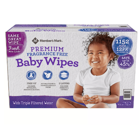 Premium Fragrance Free Baby Wipes (1152 ct.)