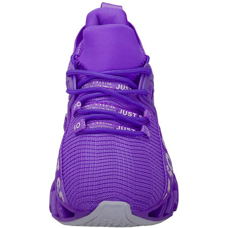UMYOGO Just so so Women Walking Shoes Breathable Running Sneakers Purple Size 7Purple,