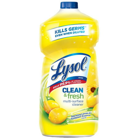 Lysol Clean & Fresh Multi-Surface Cleaner, Lemon & Sunflower, 40oz (Pack of 3)